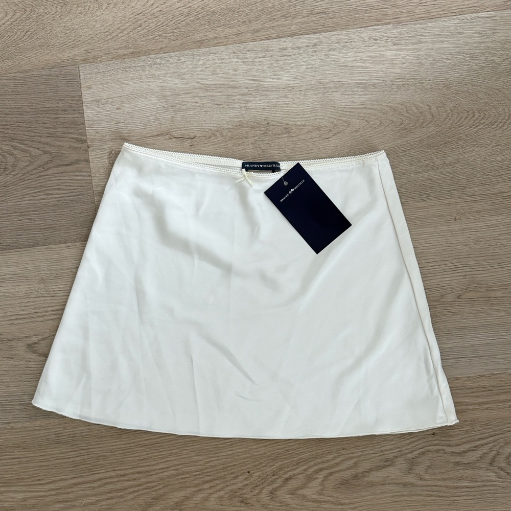Brandy Melville Sephira Skirt - White/Cream